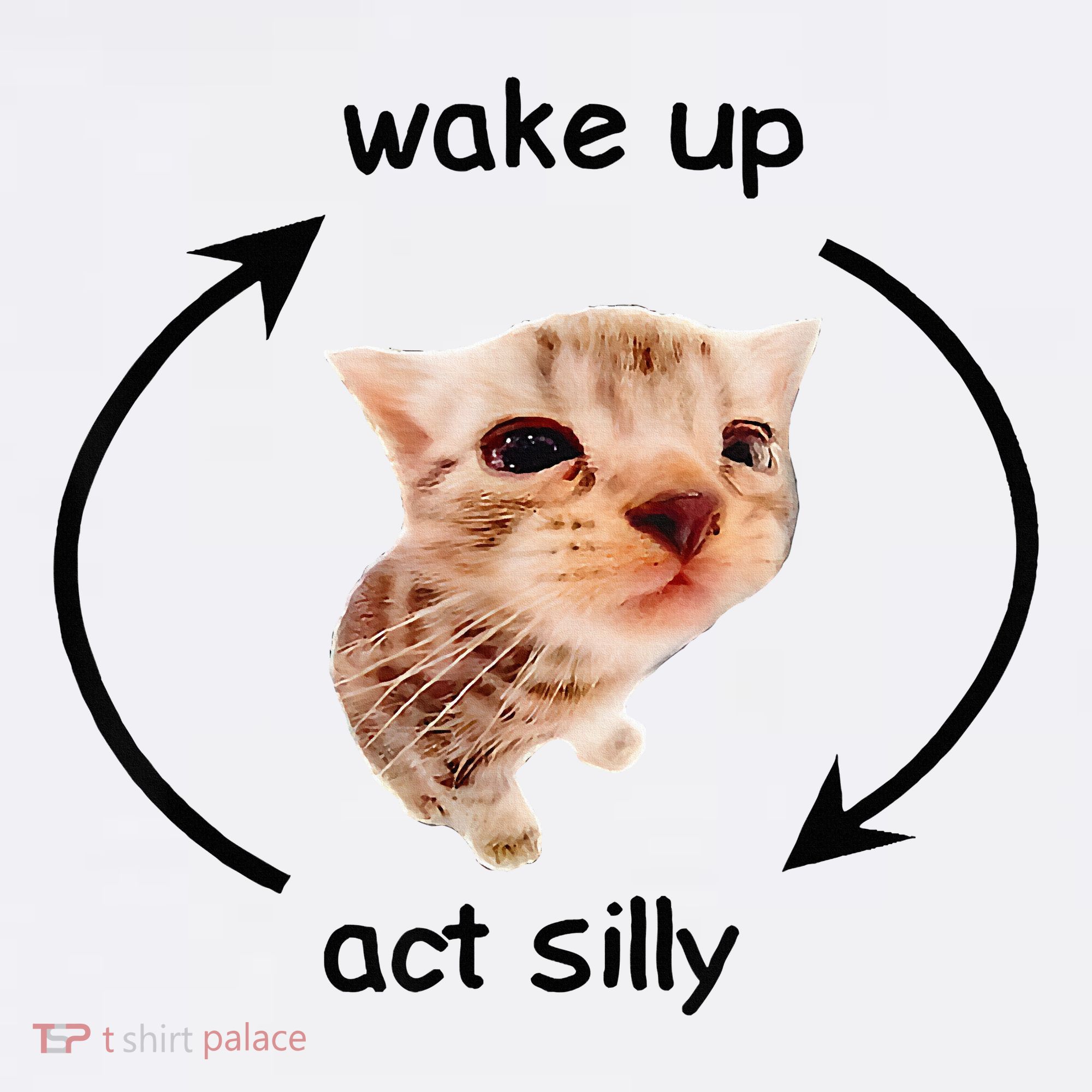 Wake Up Act Silly Cat Wake Up Act Silly Cat Mousepad
