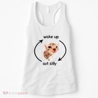 Wake Up Act Silly Cat Wake Up Act Silly Cat Women's Tank Top thumb 0