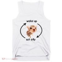 Wake Up Act Silly Cat Wake Up Act Silly Cat Tank Top thumb 0