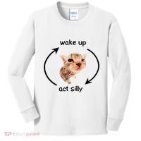 Wake Up Act Silly Cat Wake Up Act Silly Cat Kids Long Sleeve Shirt thumb 0