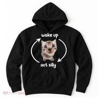 Wake Up Act Silly Cat Wake Up Act Silly Cat Women Hoodie thumb 0