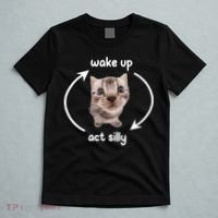 Wake Up Act Silly Cat Wake Up Act Silly Cat Women T-Shirt thumb 5