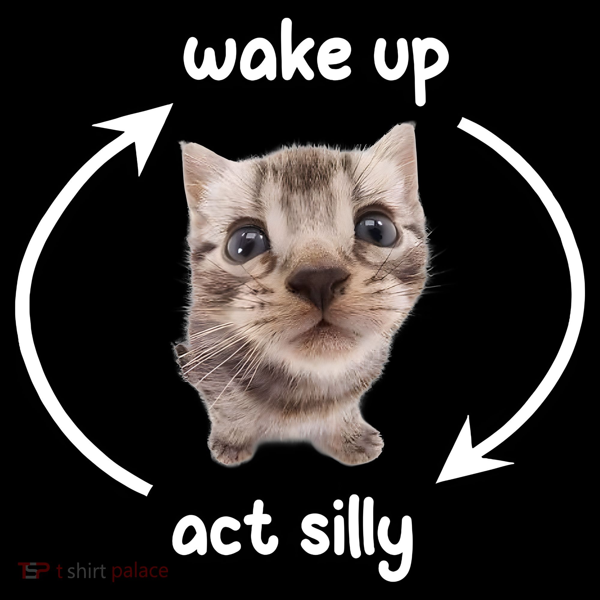 Wake Up Act Silly Cat Wake Up Act Silly Cat Women Coffee Mug
