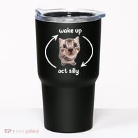 Wake Up Act Silly Cat Wake Up Act Silly Cat Women Tumbler thumb 0