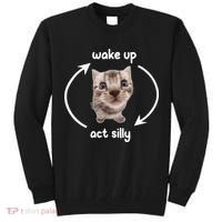 Wake Up Act Silly Cat Wake Up Act Silly Cat Women Tall Sweatshirt thumb 0