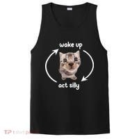 Wake Up Act Silly Cat Wake Up Act Silly Cat Women PosiCharge Competitor Tank thumb 0