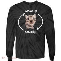 Wake Up Act Silly Cat Wake Up Act Silly Cat Women Tie-Dye Long Sleeve Shirt thumb 0