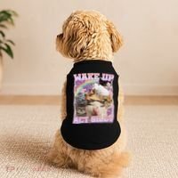 Wake Up Act Silly Funny Cat Meme Lover Cat Doggie Tank thumb 2