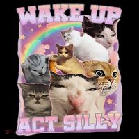 Wake Up Act Silly Funny Cat Meme Lover Cat Coffee Mug thumb 5
