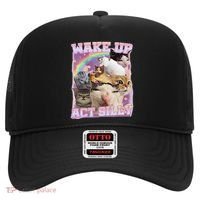 Wake Up Act Silly Funny Cat Meme Lover Cat Hat thumb 0