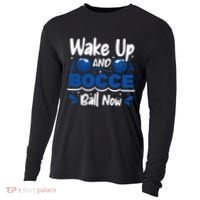 Wake Up And Bocce Ball Now Bocce Ball Great Gift Cooling Performance Long Sleeve Crew thumb 0