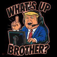WhatS Up Brother Funny Meme Trump Coffee Mug thumb 5