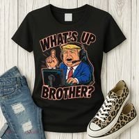 WhatS Up Brother Funny Meme Trump Women's T-Shirt thumb 3