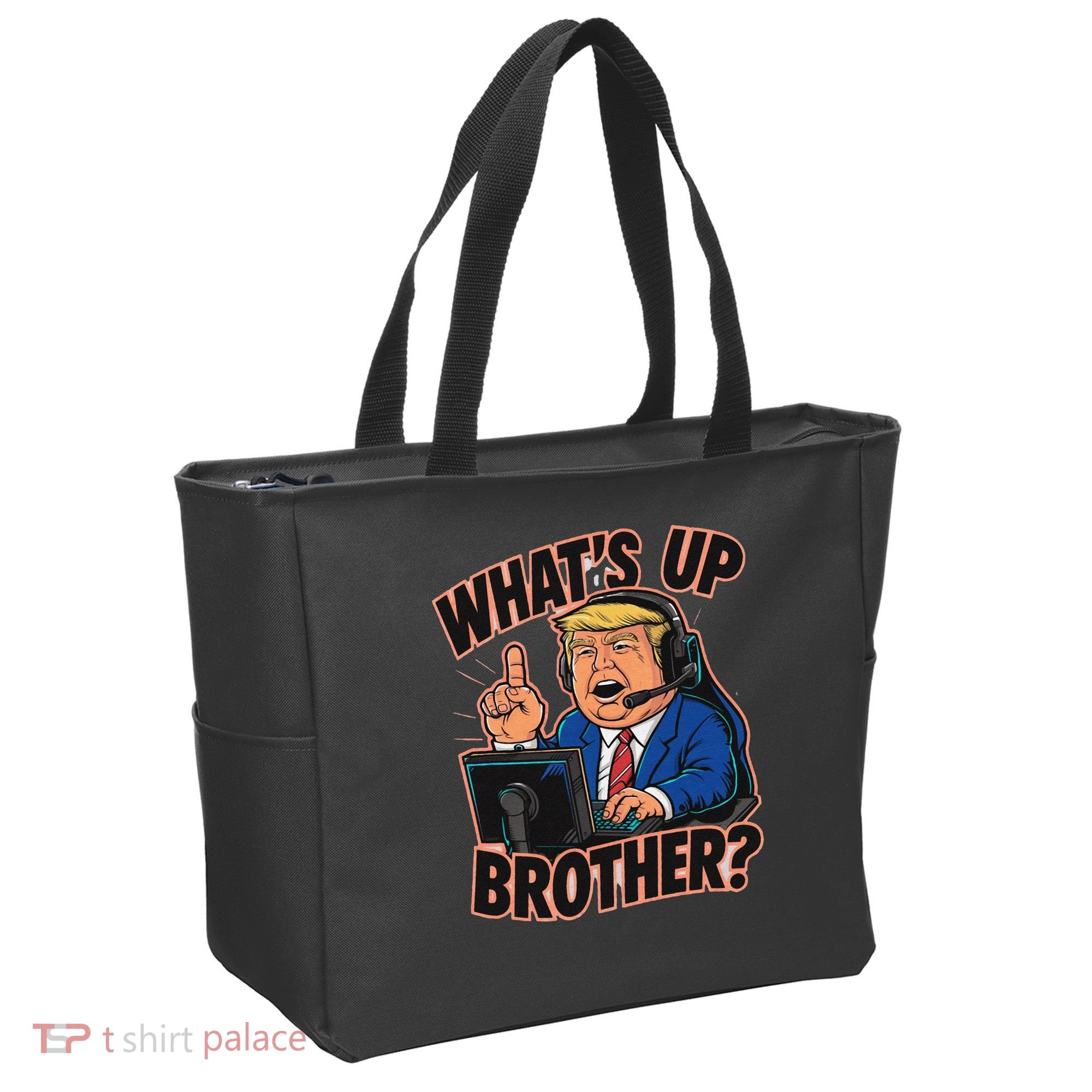 WhatS Up Brother Funny Meme Trump Tote Bag