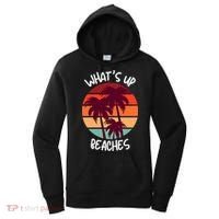 What's Up Beaches? Funny Vacay Vacation Tee With Palm Trees Great Gift Women's Hoodie thumb 0