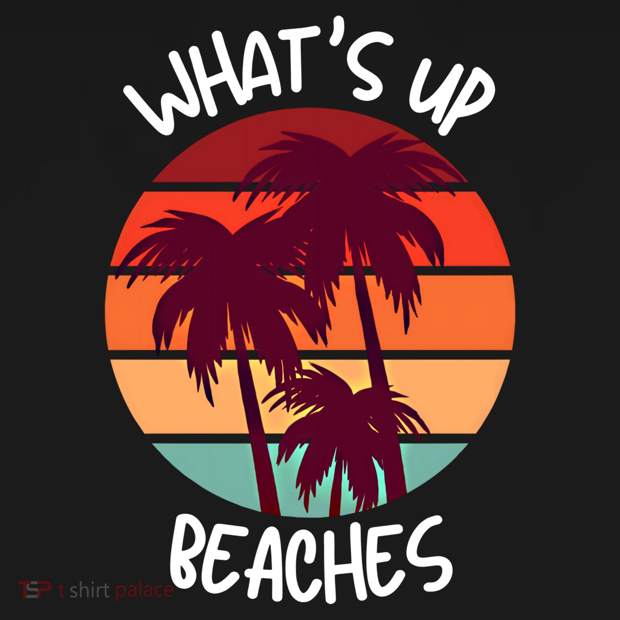 What's Up Beaches? Funny Vacay Vacation Tee With Palm Trees Great Gift Women's Hoodie