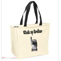 Whats Up Brother Funny Sketch Streamer Tote Bag thumb 2