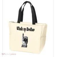 Whats Up Brother Funny Sketch Streamer Tote Bag thumb 3