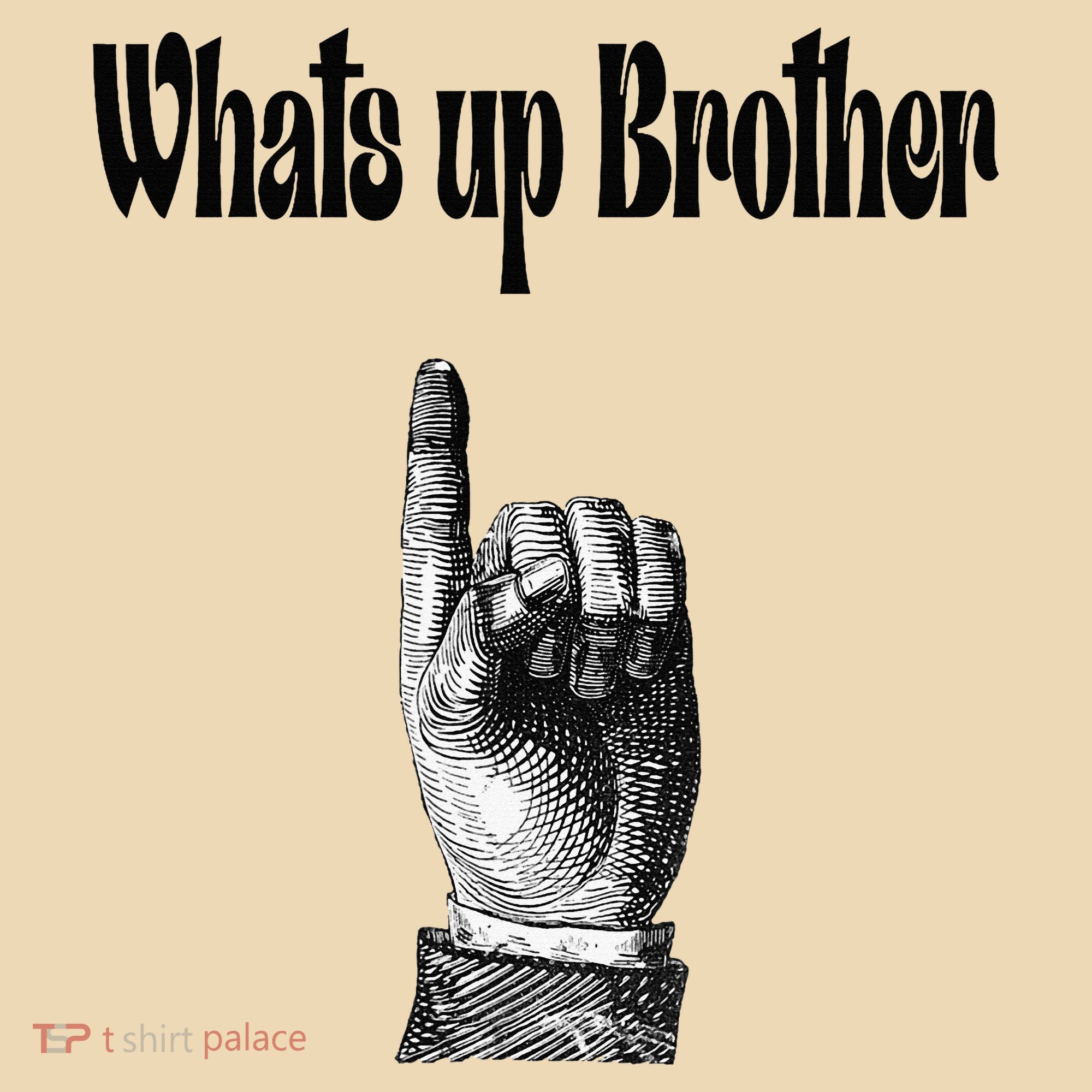 Whats Up Brother Funny Sketch Streamer Tote Bag