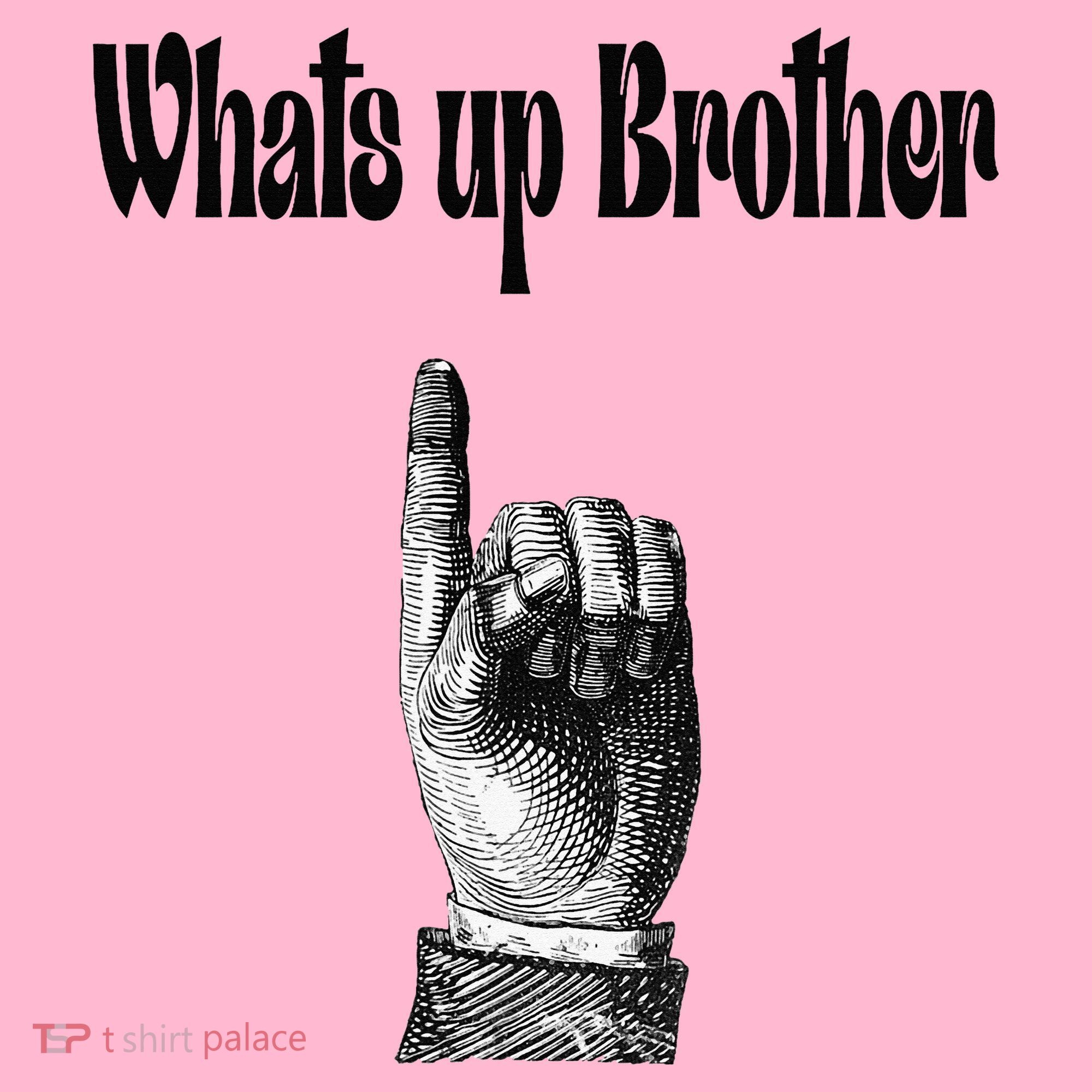 Whats Up Brother Funny Sketch Streamer Coaster
