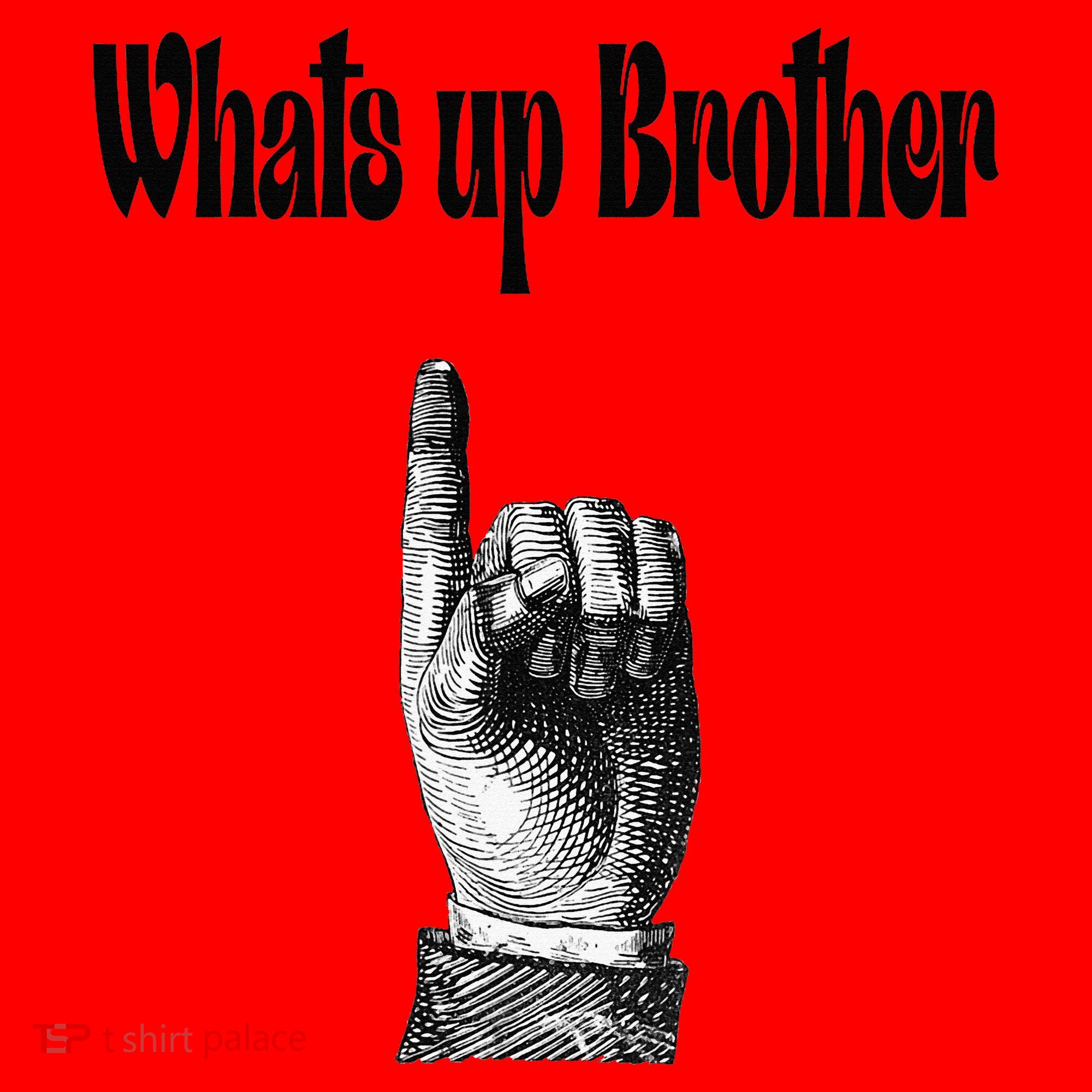 Whats Up Brother Funny Sketch Streamer Santa Hat