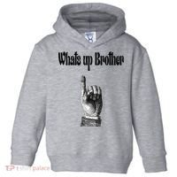 Whats Up Brother Funny Sketch Streamer Toddler Hoodie thumb 0