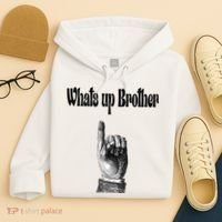 Whats Up Brother Funny Sketch Streamer Hoodie thumb 4
