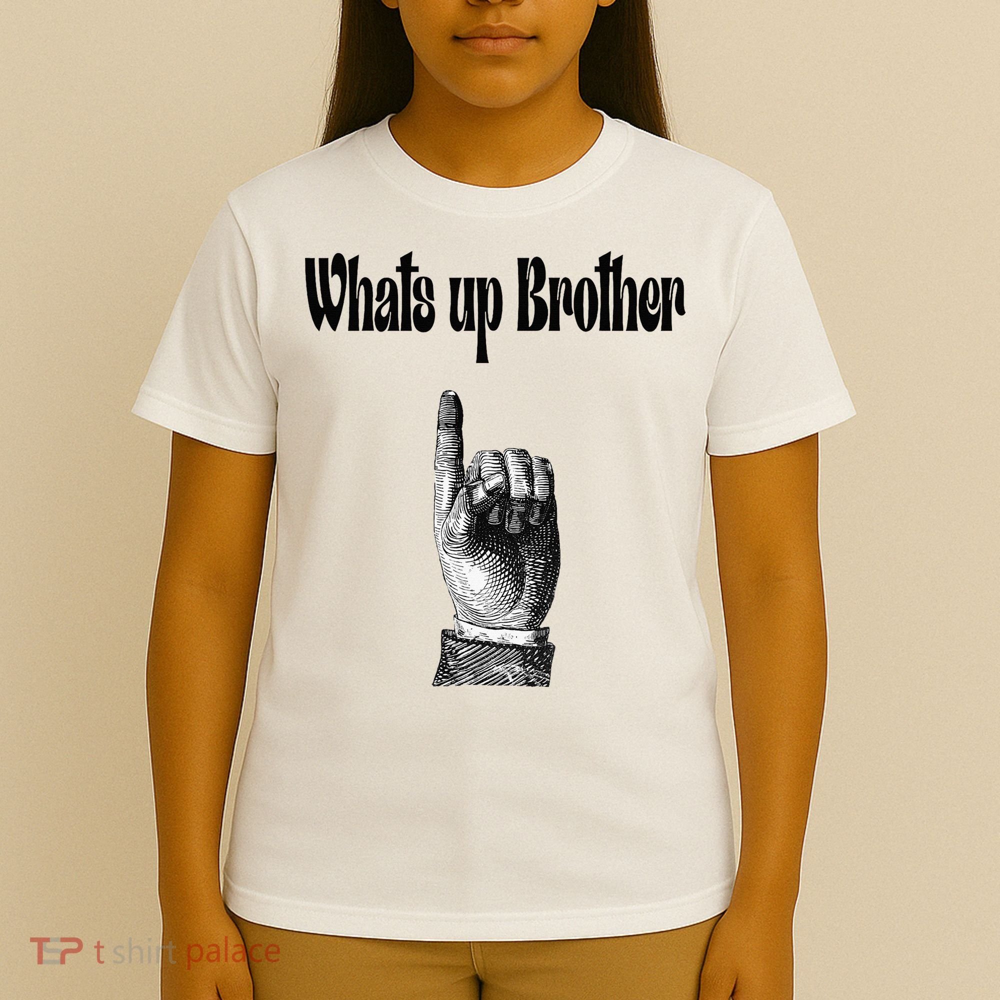 Whats Up Brother Funny Sketch Streamer T-Shirt