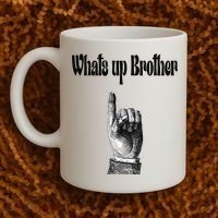 Whats Up Brother Funny Sketch Streamer Coffee Mug thumb 2