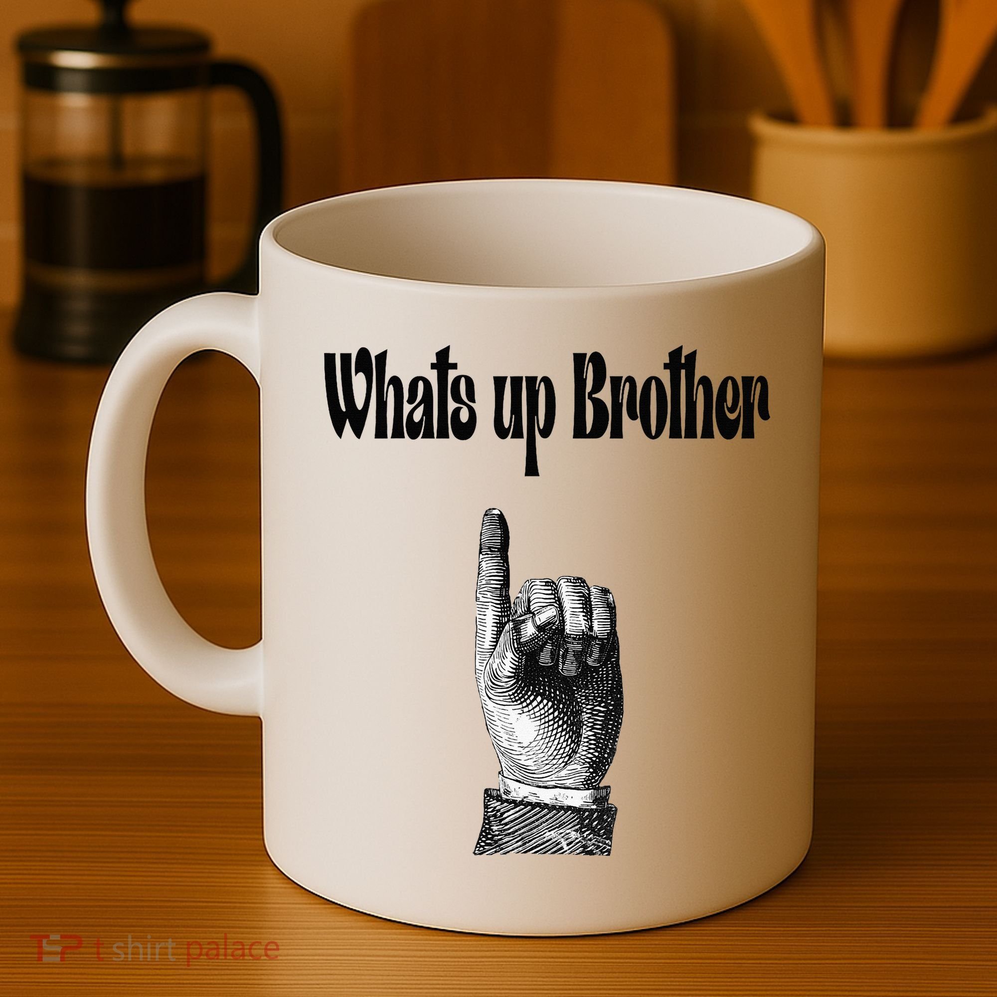 Whats Up Brother Funny Sketch Streamer Coffee Mug