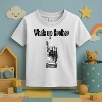 Whats Up Brother Funny Sketch Streamer Toddler T-Shirt thumb 3