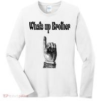 Whats Up Brother Funny Sketch Streamer Women's Long Sleeve Shirt thumb 0
