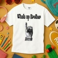 Whats Up Brother Funny Sketch Streamer Kids T-Shirt thumb 3