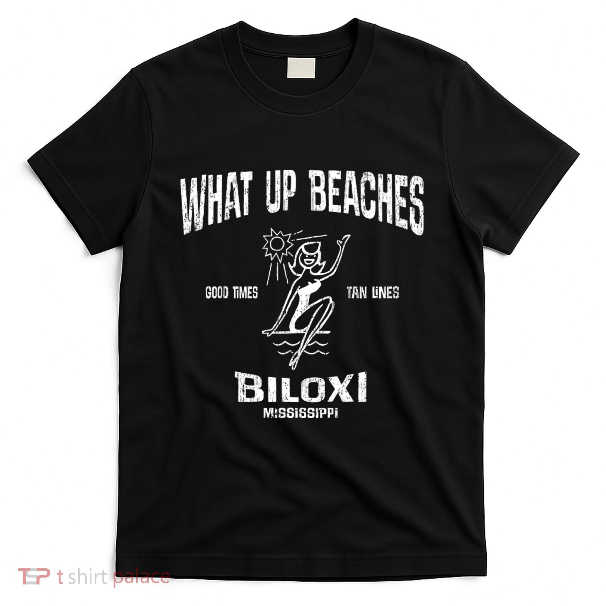 What Up Beaches Vintage Biloxi Mississippi Ms Souvenir T-Shirt