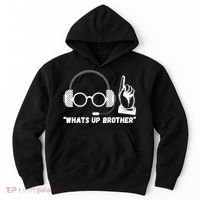 Whats Up Brother Funny Sketch Streamer Hoodie thumb 0
