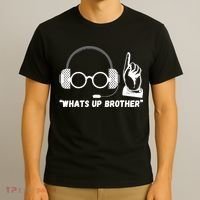 Whats Up Brother Funny Sketch Streamer T-Shirt thumb 3