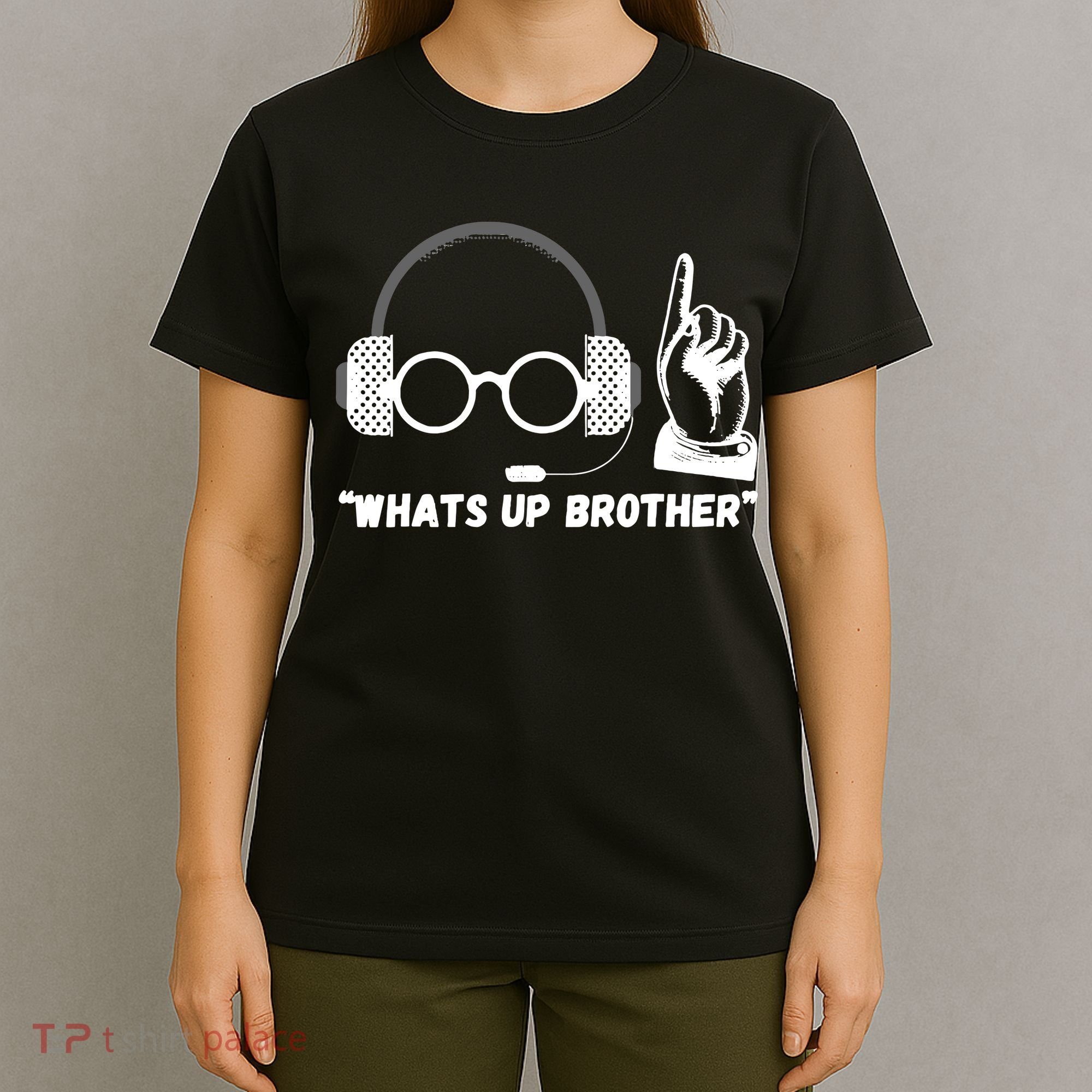 Whats Up Brother Funny Sketch Streamer T-Shirt