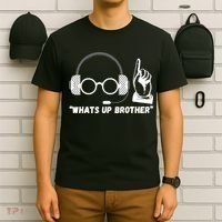 Whats Up Brother Funny Sketch Streamer T-Shirt thumb 6