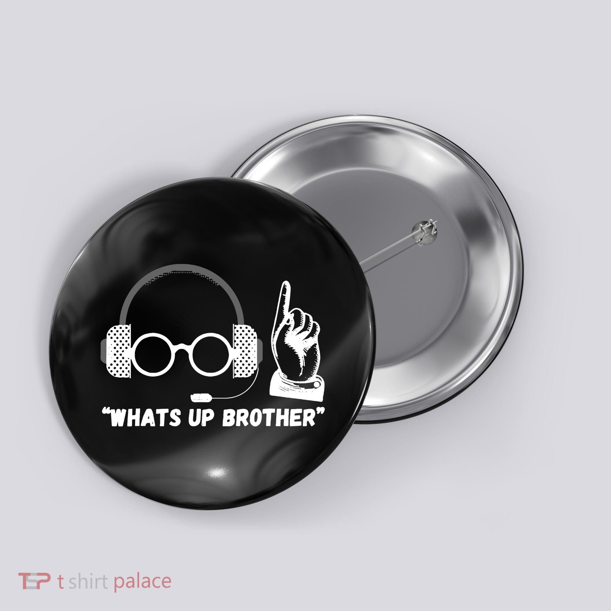 Whats Up Brother Funny Sketch Streamer Button