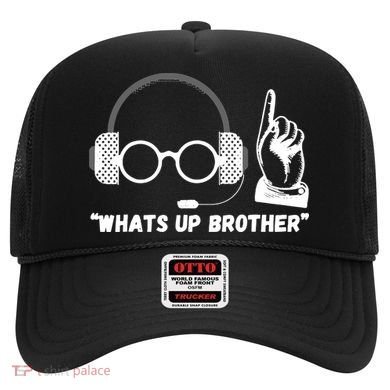 Whats Up Brother Funny Sketch Streamer Hat