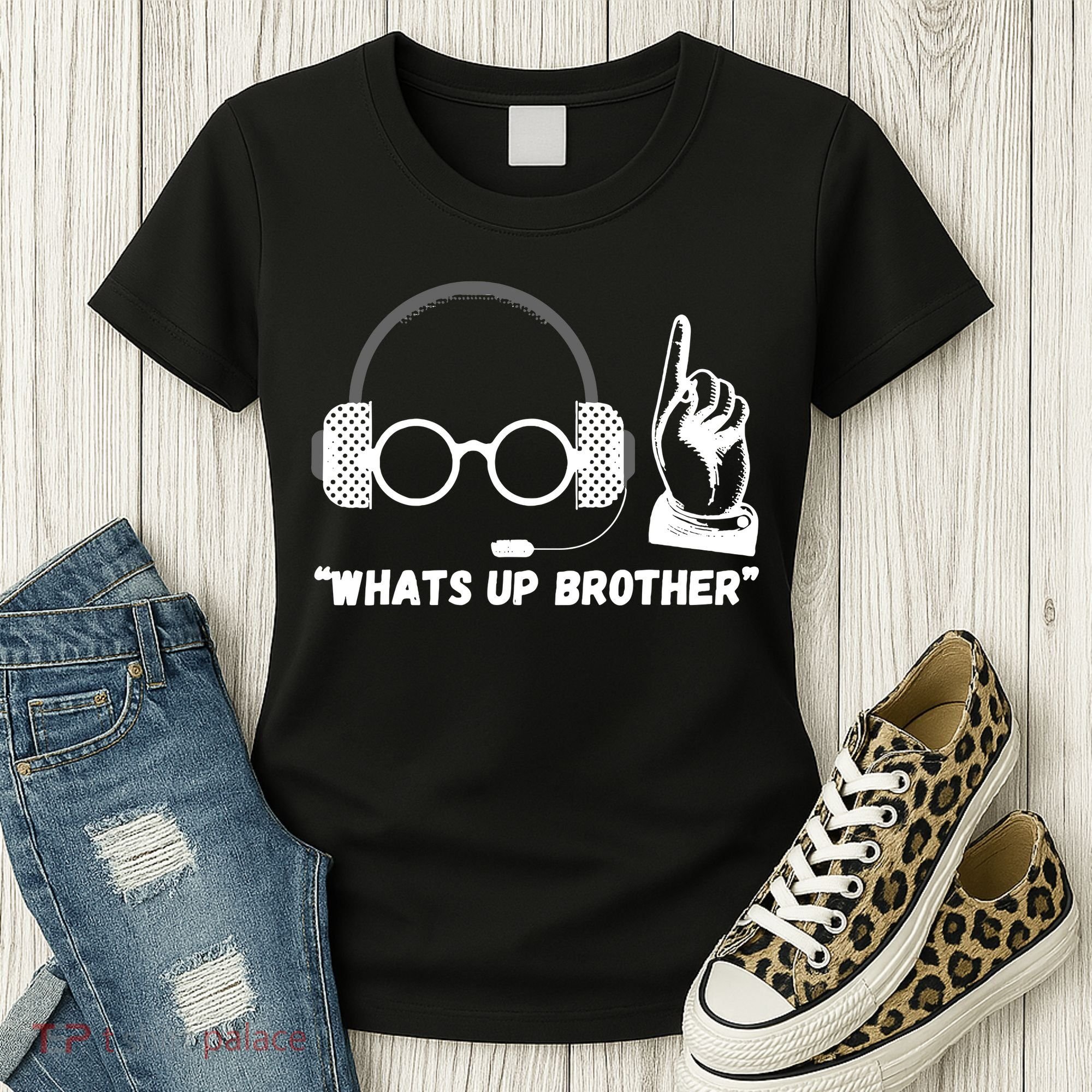 Whats Up Brother Funny Sketch Streamer Women's T-Shirt