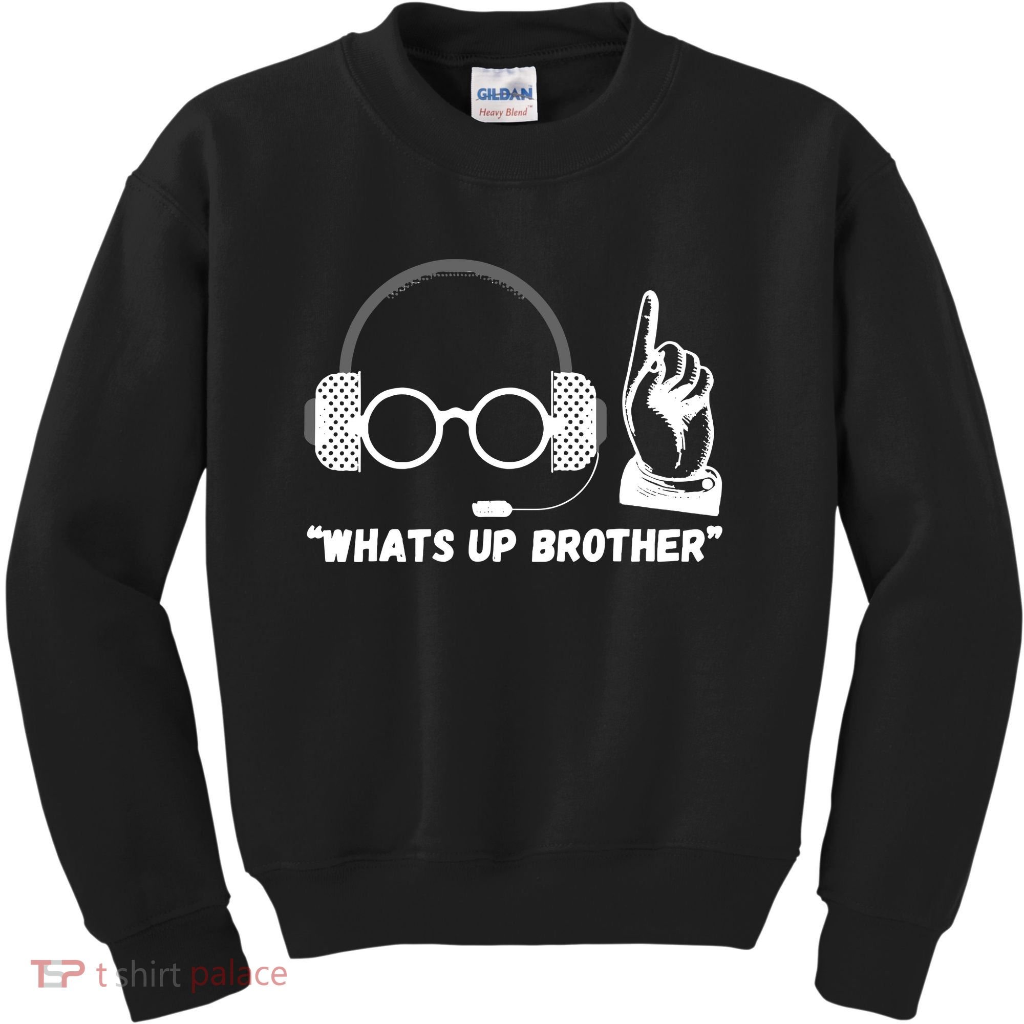 Whats Up Brother Funny Sketch Streamer Kids Sweatshirt