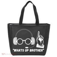 Whats Up Brother Funny Sketch Streamer Tote Bag thumb 0