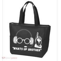 Whats Up Brother Funny Sketch Streamer Tote Bag thumb 3