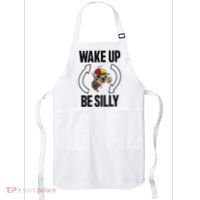Wake Up Be Silly Repeat Cat Meme Cat Eat Rainbow Candy Apron thumb 0