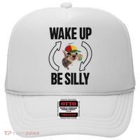 Wake Up Be Silly Repeat Cat Meme Cat Eat Rainbow Candy Hat thumb 0
