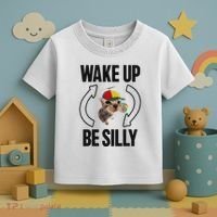 Wake Up Be Silly Repeat Cat Meme Cat Eat Rainbow Candy Toddler T-Shirt thumb 3