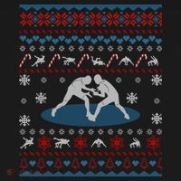Wrestling Ugly Christmas Sweater Funny Funny Gift For Wrestler Gift Doggie Tank thumb 4