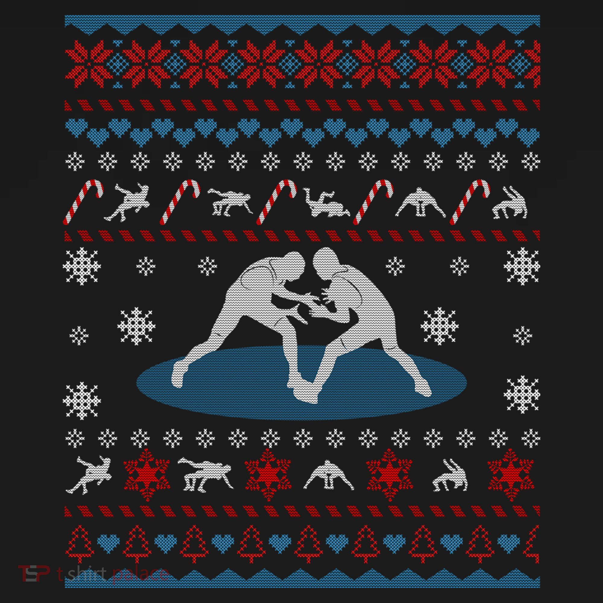Wrestling Ugly Christmas Sweater Funny Funny Gift For Wrestler Gift Women's Hoodie