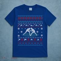 Wrestling Ugly Christmas Sweater Funny Funny Gift For Wrestler Gift T-Shirt thumb 5